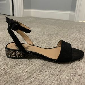 Flat dress sandals.